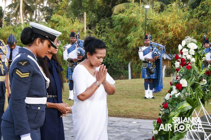 SLAF FALLEN WAR HEROES HONOURED AT THE WAR HEROES MONUMENT SLAF TRADE TRAINING SCHOOL, EKALA